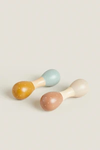 JOUET ENFANT MARACAS BOIS