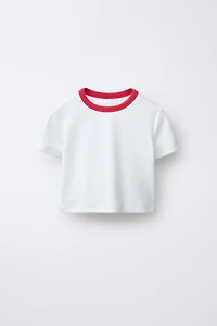 STRIPED SHIRT PACK WITH CONTRAST RIB T-SHIRT