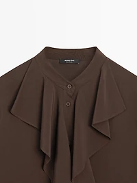 Flowing blouse with ruffles