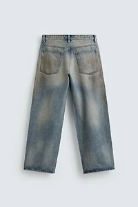 VINTAGE EFFECT BAGGY FIT JEANS