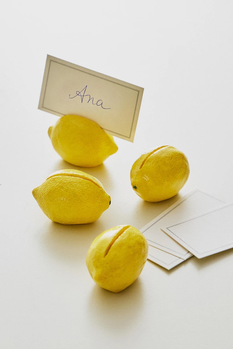 LEMON PLACE CARD HOLDER PACK (PACK OF 4)