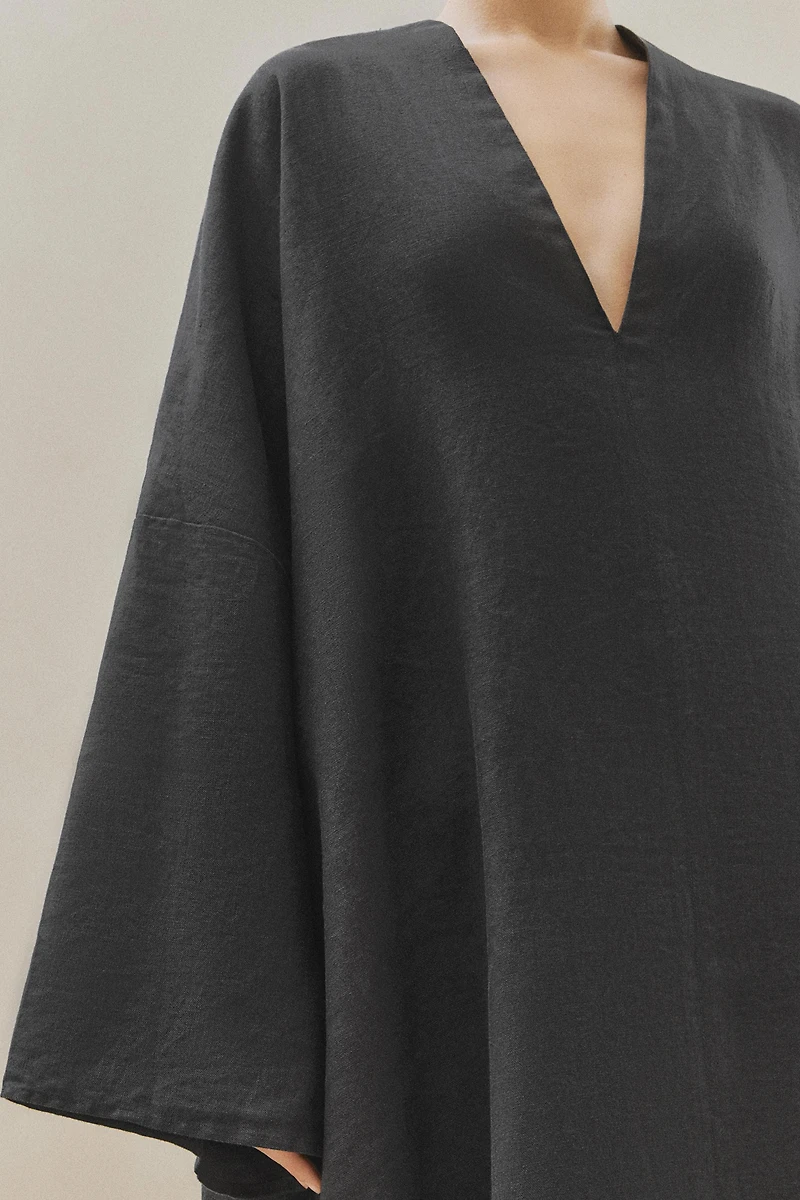 CAFTAN DE PLAGE LIN