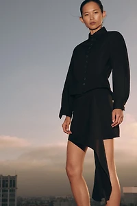 ZW COLLECTION BUTTONED PEPLUM SHIRT