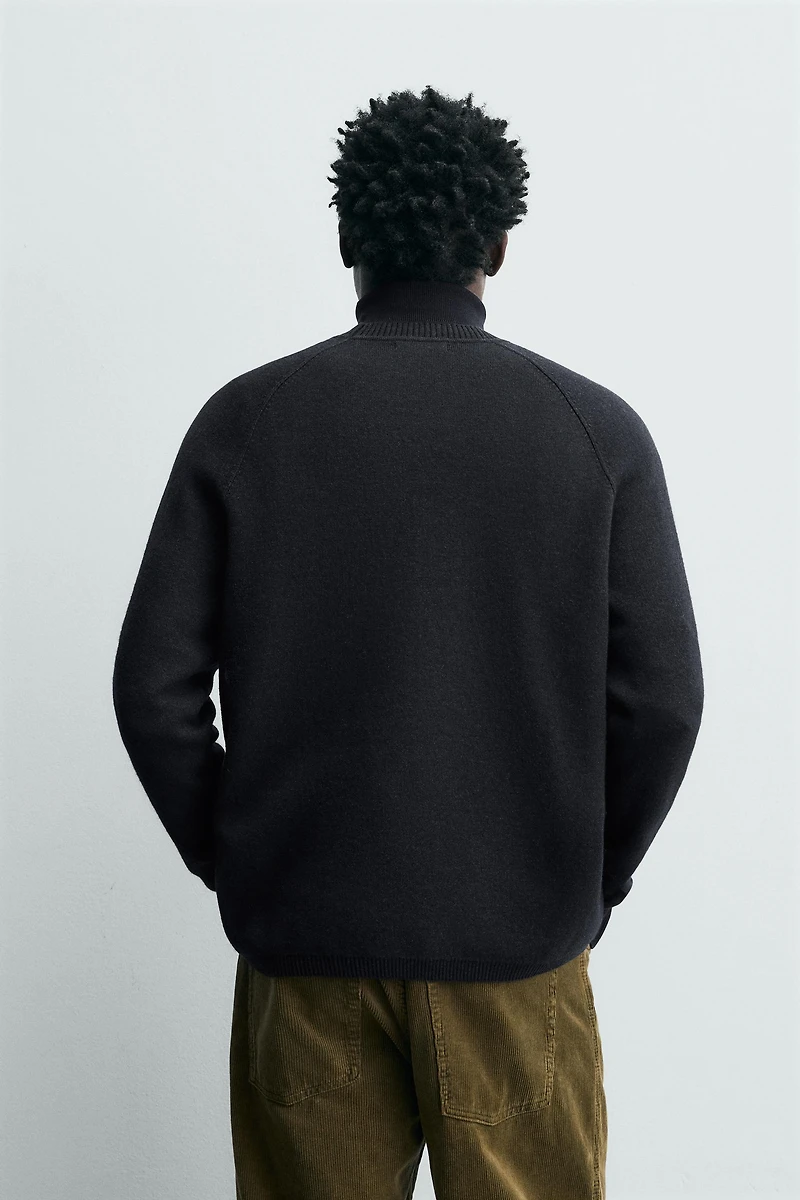 TEXTURED JUMPER WITH WOOL