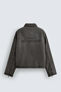 EMBROIDERED CROPPED FIT JACKET