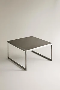 TABLE D'APPOINT CARRÉE INOX
