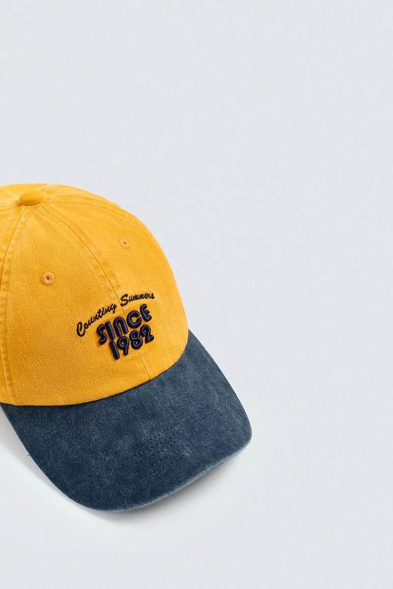 CASQUETTE BRODERIE CONTRASTE