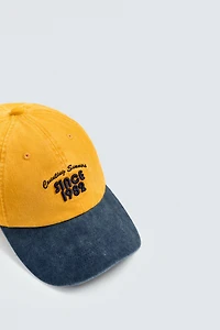 CASQUETTE BRODERIE CONTRASTE