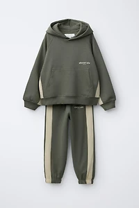 STRIPED HOODIE AND JOGGER PANTS SET