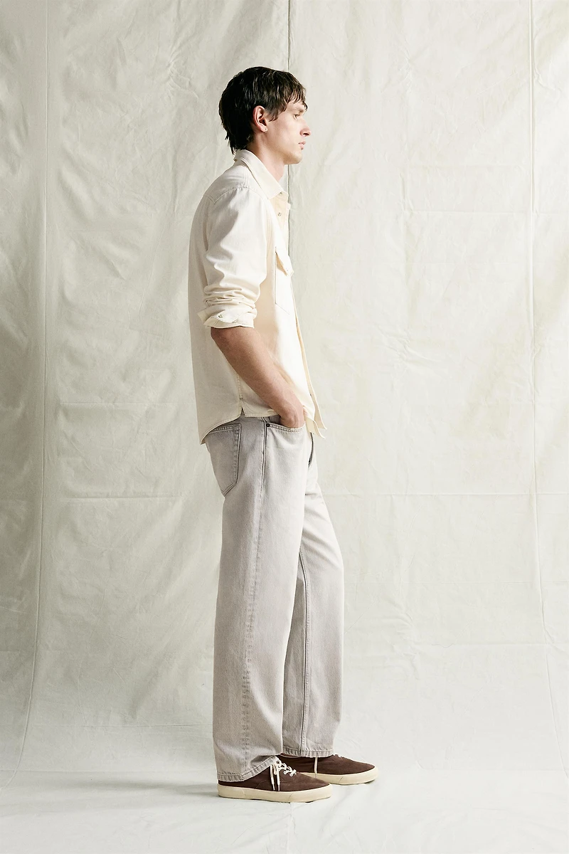 STRAIGHT ANKLE JEANS