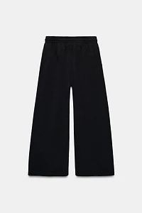 WASHED EFFECT FLEECE PANTS