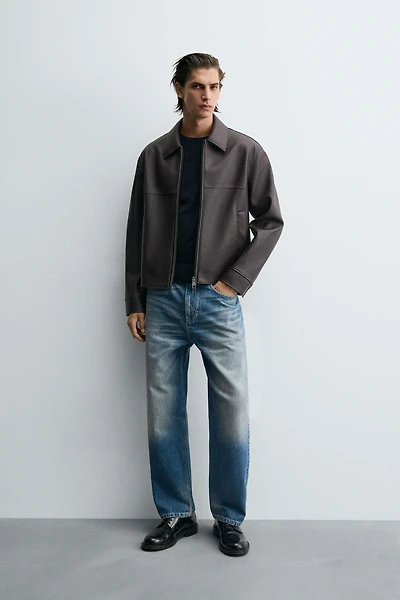 BLOUSON EN MATIÈRE SYNTHÈTIQUE