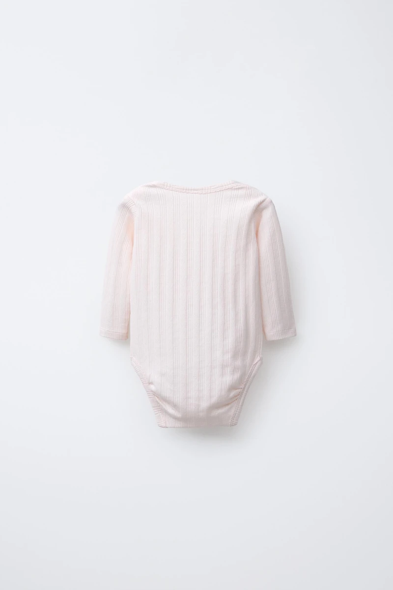 6 MONTHS-3 YEARS/ THREE-PACK OF LONG SLEEVE BODYSUITS