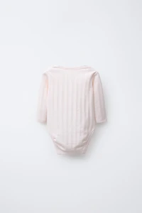 6 MONTHS-3 YEARS/ THREE-PACK OF LONG SLEEVE BODYSUITS