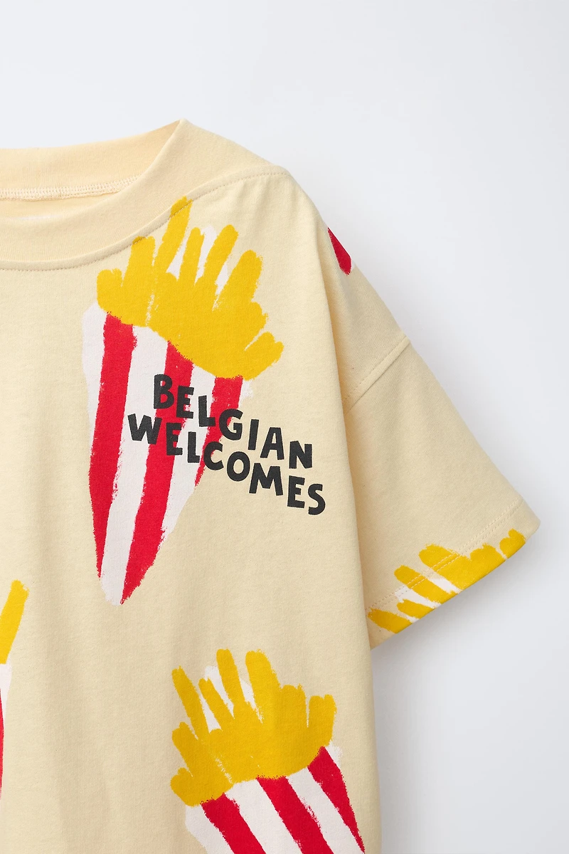 FRENCH FRY PRINT T-SHIRT
