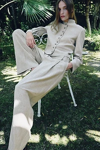 PANTALON DROIT SURPIQÛRES ZW COLLECTION