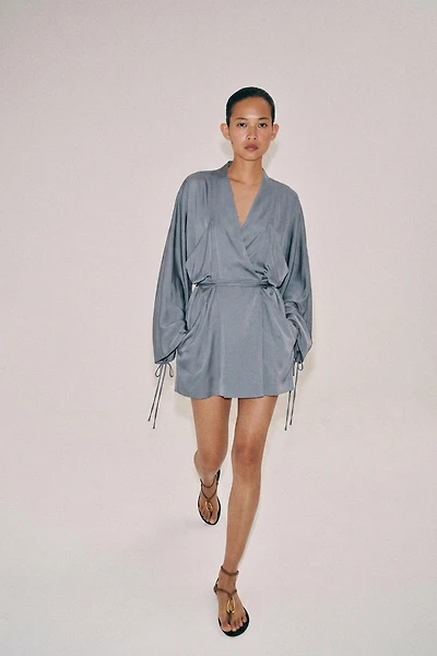 ZW COLLECTION SHORT WRAP DRESS