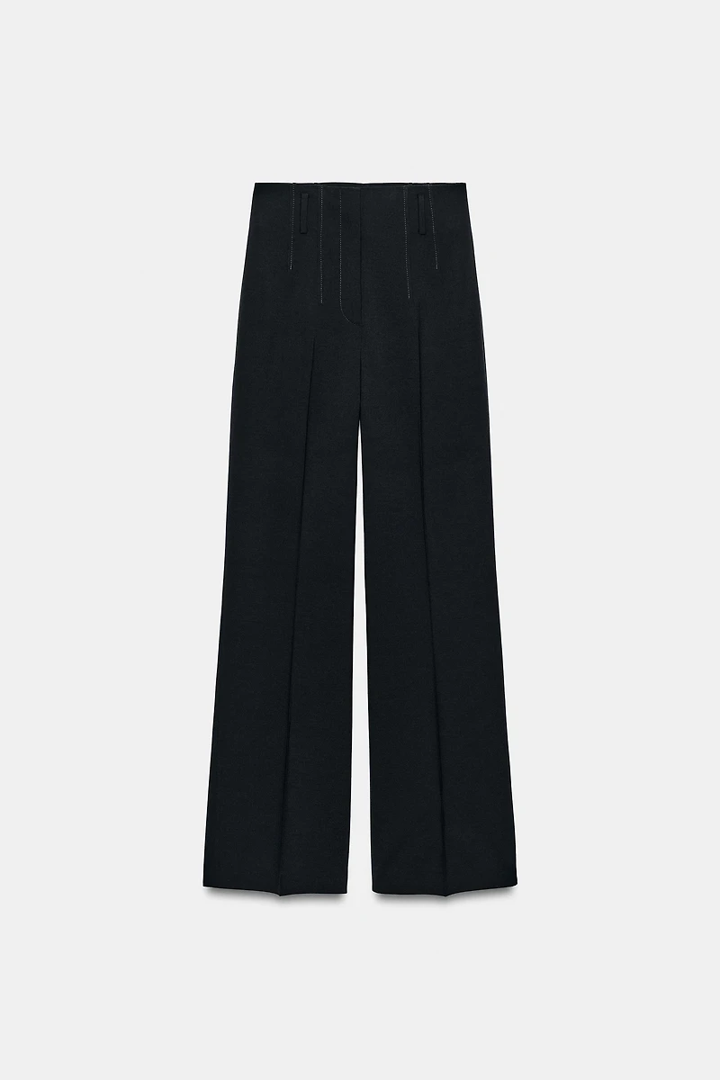 HIGH-WAISTED WOOL PANTS ZW COLLECTION