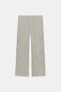 ZW COLLECTION STRIPED STRAIGHT LEG PANTS
