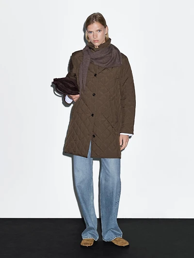 Veste matelassée longue et légère