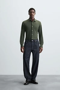 TEXTURED STRETCH SHIRT