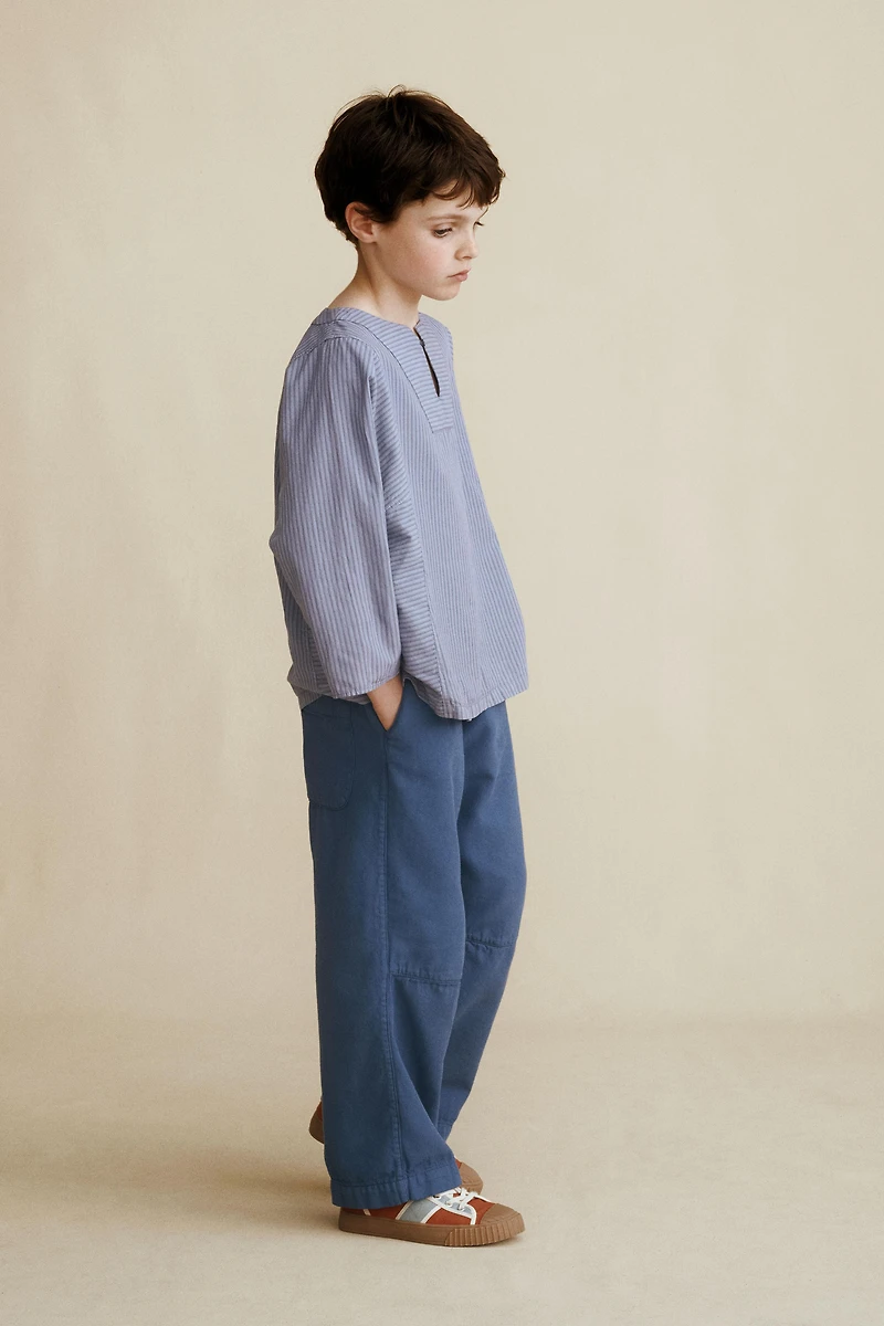 MANDARIN COLLAR SHIRT CREATED BY CARAMEL LONDON X ZARA