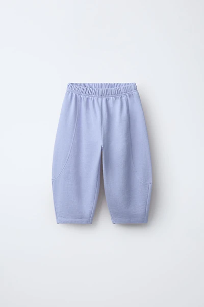 PLAIN BALLOON PLUSH PANTS