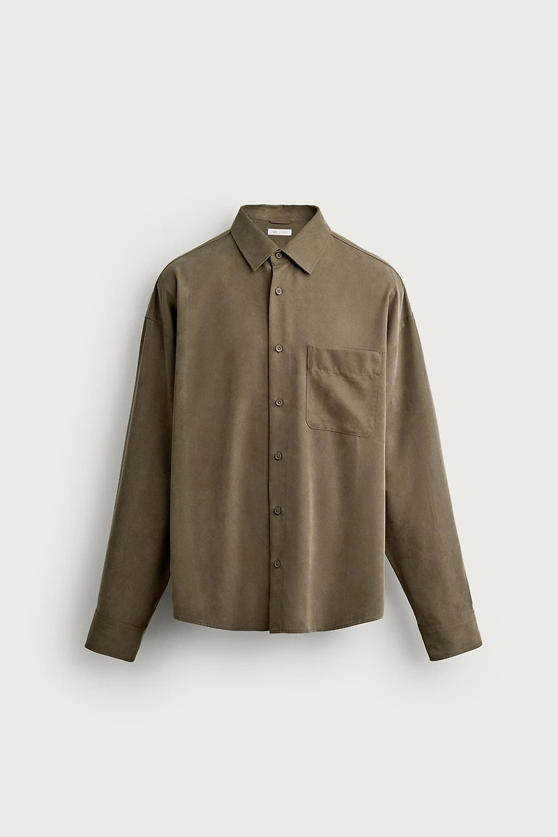 RELAXED FIT FLOWY SHIRT