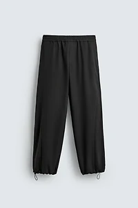 RELAXED FIT TEXTURED PANTS