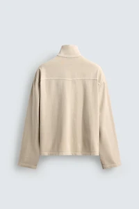 WASHED ZIP SWEATSHIRT