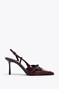 BUCKLED STRAP HEELED SHOES