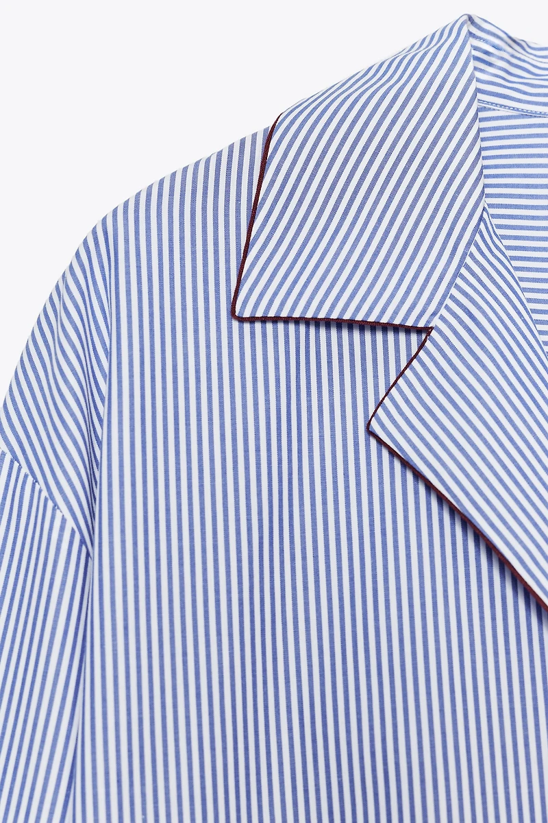 ZW COLLECTION CONTRAST TRIM SHIRT