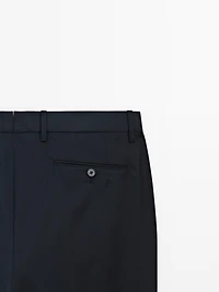 Pantalon de costume 100 % laine