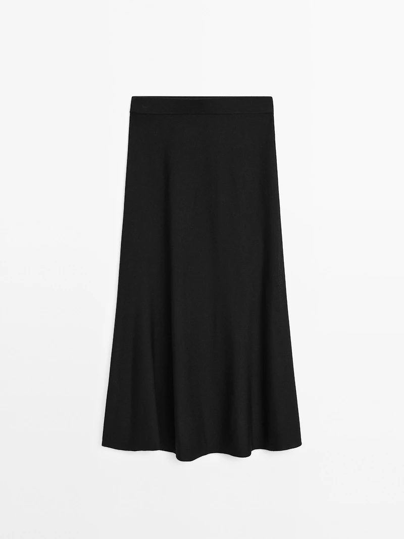 Long flared skirt