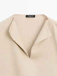 Flowing 100% linen blouse