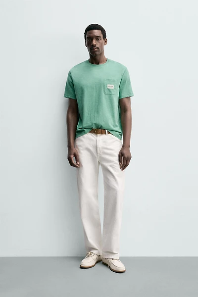 REGULAR FIT PATCH POCKET T-SHIRT