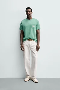 REGULAR FIT PATCH POCKET T-SHIRT