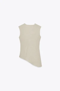 TOP ASYMÉTRIQUE TEXTURÉ