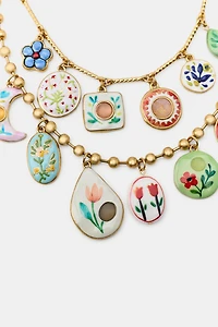 PACK OF 2 RESIN CHARM NECKLACES