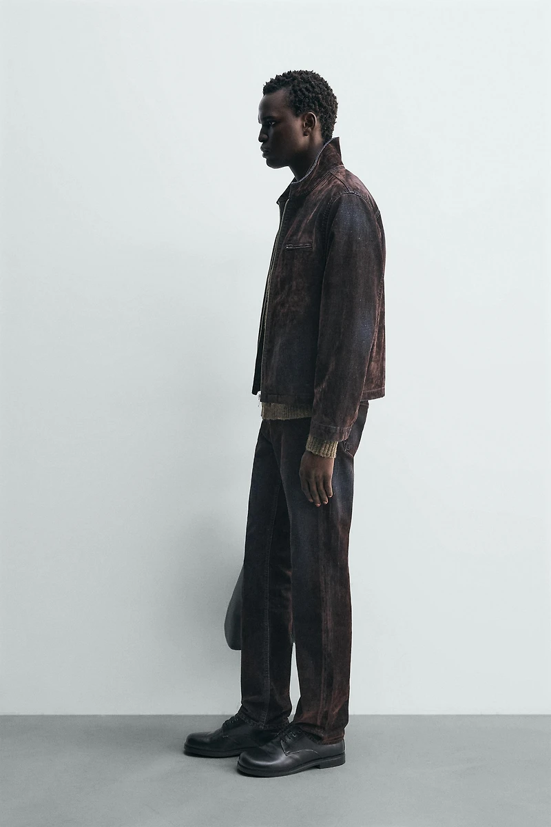 FLOCKED VELVET JACKET