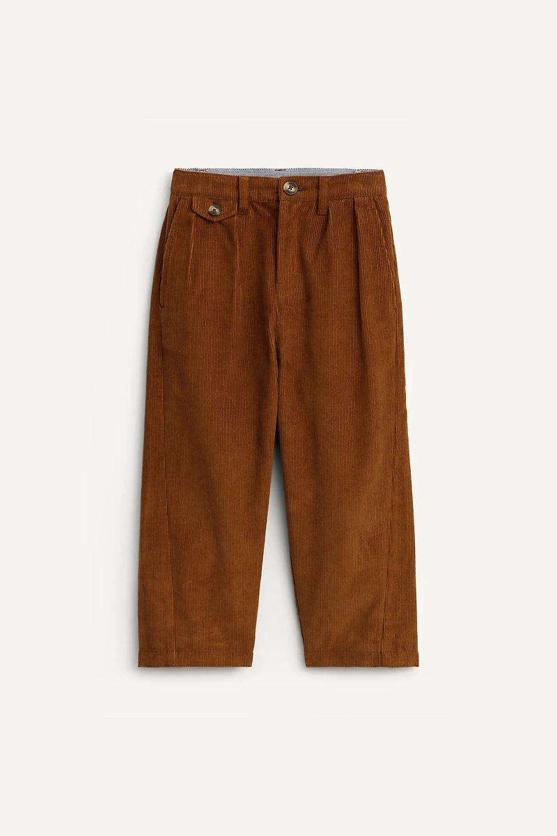 LIMITED EDITION CORDUROY PLEATED PANTS