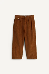 LIMITED EDITION CORDUROY PLEATED PANTS