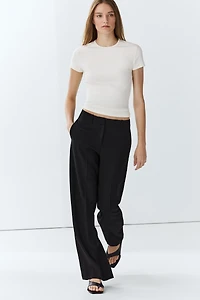 Flowing straight-leg pants