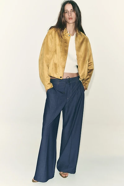 PANTALON À JAMBES LARGES