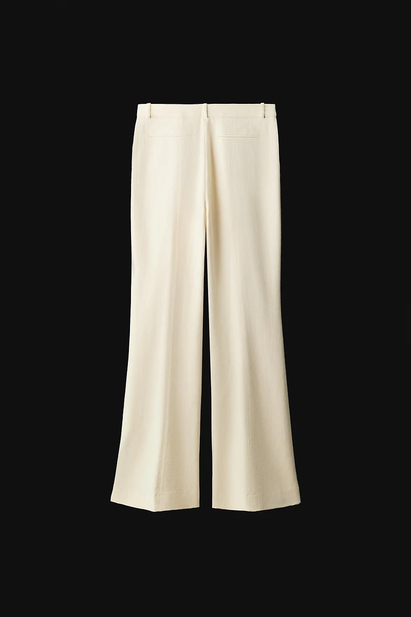 ZW COLLECTION LOW-RISE FLARE PANTS