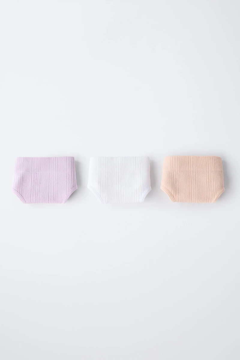 8-14 ANS/ LOT DE TROIS CULOTTES SANS COUTURES