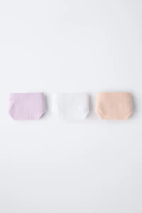 8-14 ANS/ LOT DE TROIS CULOTTES SANS COUTURES