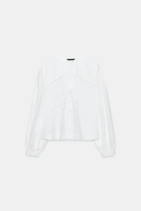 EMBROIDERED POPLIN SHIRT