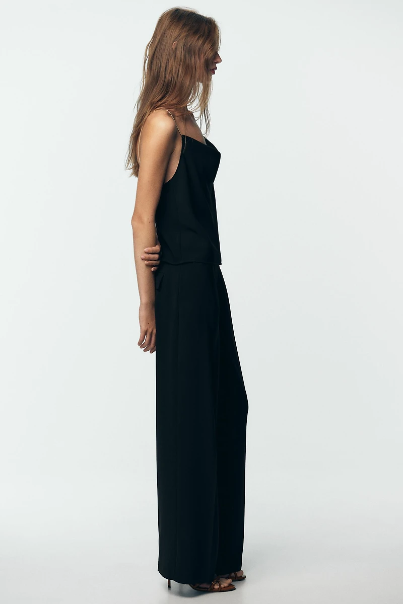 CHAIN WIDE LEG PANTS