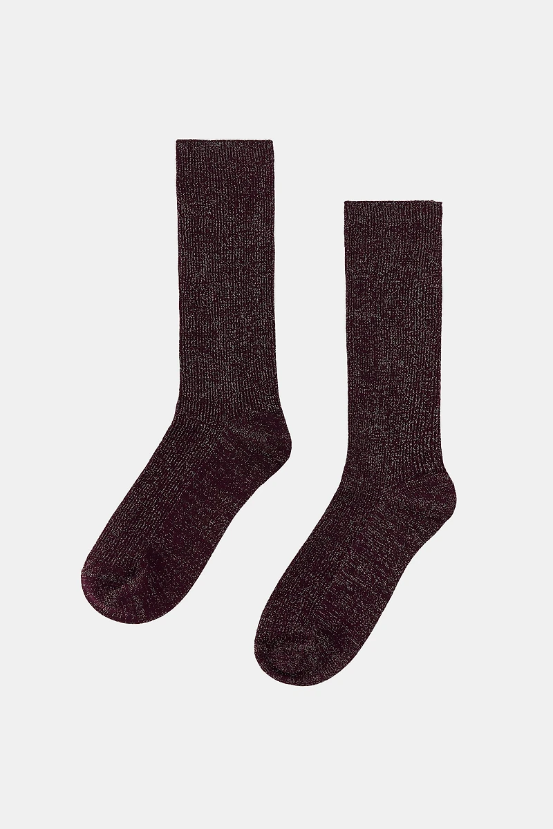 CHAUSSETTES EN POLYAMIDE AVEC FIL MÉTALLISÉ